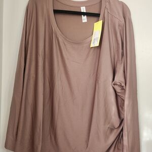 All in Motion Women's Dusty Pink Long Sleeve Top